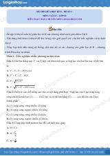 Đề thi giữa học kì 2 Vật lí 10 Cánh diều - Đề số 1